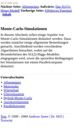 Vorschau der mobilen Webseite diss.suchmaschinen-doktor.de, Monte-Carlo-Simulationen