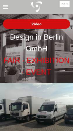 Vorschau der mobilen Webseite www.designberlin.de, Design in Berlin GmbH