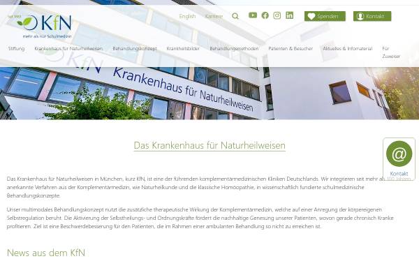 Vorschau von www.krankenhaus-naturheilweisen.de, Krankenhaus für Naturheilweisen
