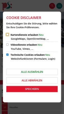 Vorschau der mobilen Webseite www.pirmasens.de, Pirmasens/Pfalz