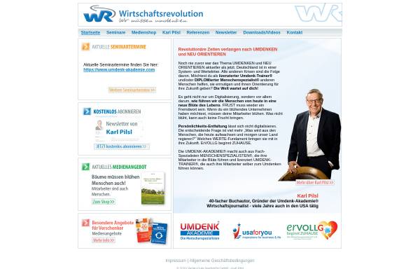 Vorschau von www.wirtschaftsrevolution.de, Karl Pilsl - Wem gehört die Zukunft in Europa ?