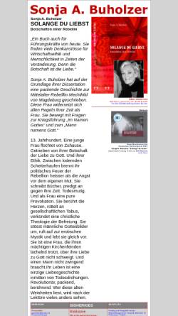 Vorschau der mobilen Webseite www.solangeduliebst.ch, Sonja A. Buholzer - Solange Du liebst