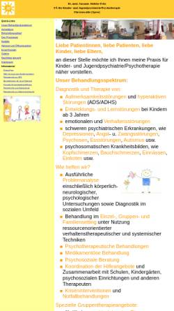 Vorschau der mobilen Webseite www.kjp-fuerstenwalde.de, Dr. med. Susanne Jödicke-Fritz, Facharztpraxis