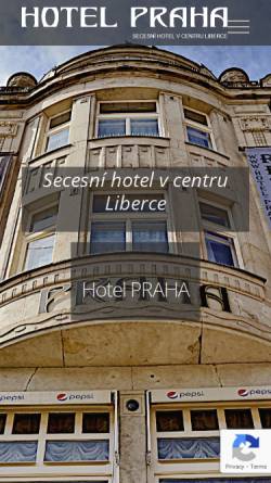 Vorschau der mobilen Webseite www.hotel-praha-liberec.cz, Hotel Praha