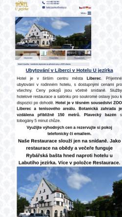 Vorschau der mobilen Webseite www.hotelujezirka.cz, Hotel U jezírka
