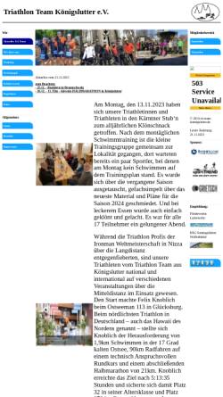 Vorschau der mobilen Webseite www.tri-team-koenigslutter.de, Triathlon Team Königslutter e.V.