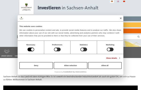 Vorschau von www.investieren-in-sachsen-anhalt.de, IMG Investitions- und Marketinggesellschaft Sachsen-Anhalt mbH