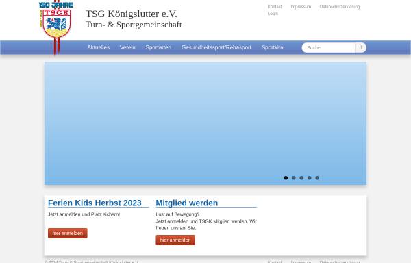Vorschau von www.tsgkoenigslutter.de, Turn- und Sportgemeinschaft Königslutter