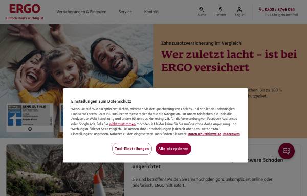Vorschau von www.ergo.de, Ergo Direkt AG