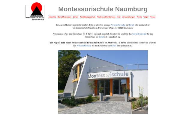 Vorschau von montessorischule-naumburg.de, Montessorischule Naumburg