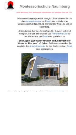 Vorschau der mobilen Webseite montessorischule-naumburg.de, Montessorischule Naumburg