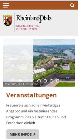 Vorschau der mobilen Webseite landesmuseum-koblenz.de, Landesmuseum Koblenz