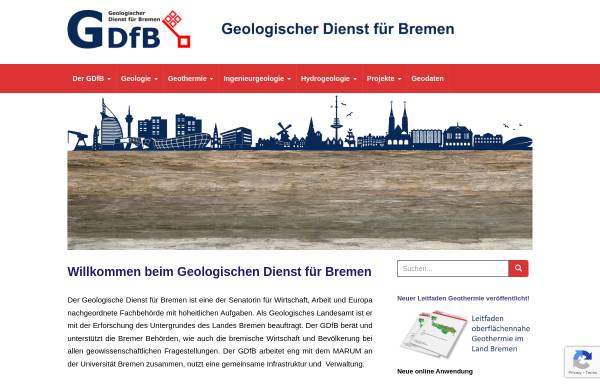 Vorschau von www.gdfb.de, Geologischer Dienst für Bremen