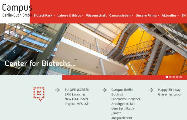 Vorschau von www.campusberlinbuch.de, BBB Management GmbH Campus Berlin-Buch