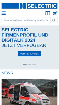 Vorschau der mobilen Webseite www.bosfunk.info, SELECTRIC Nachrichten-Systeme GmbH - BOS Portal