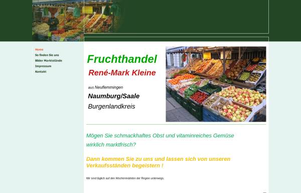 Vorschau von www.frucht-service-kleine.de, Frucht-Service Kleine