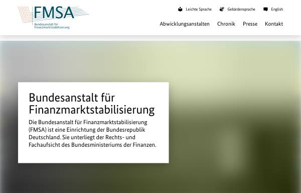 Bundesanstalt für Finanzmarktstabilisierung (FMSA)