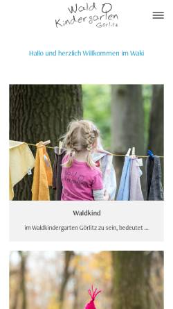 Vorschau der mobilen Webseite www.waldkindergarten-goerlitz.de, Waldkindergarten des Statthaus e.V.