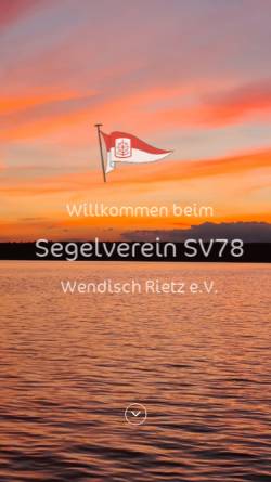 Vorschau der mobilen Webseite www.sv78.de, SV 78 Wendisch Rietz e.V.