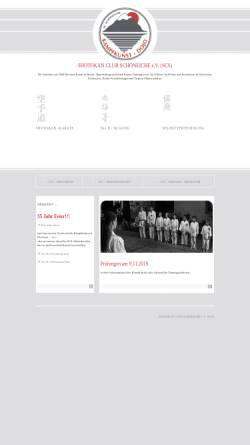Vorschau der mobilen Webseite www.shotokan-schoeneiche.de, Shotokan Club Schöneiche e.V. (SCS)