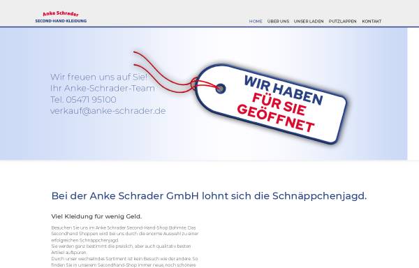 Vorschau von www.anke-schrader.de, Anke Schrader GmbH