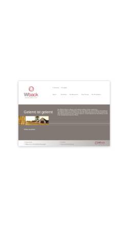 Vorschau der mobilen Webseite wback.de, Wback GmbH