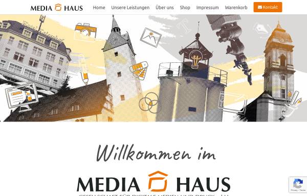 Vorschau von www.mediahaus-gmbh.de, Mediahaus Gesellschaft für digitale Medien und Druck mbH
