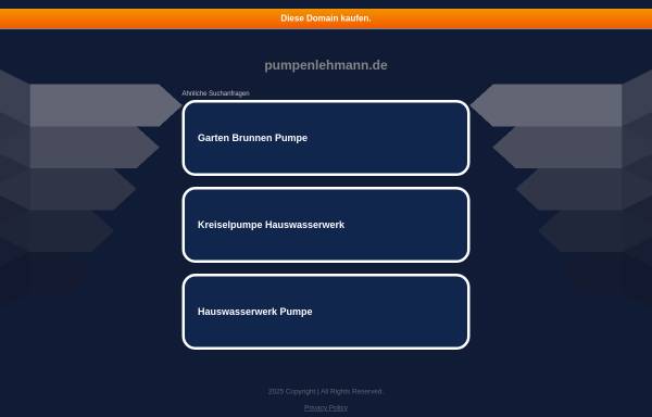 Vorschau von www.pumpenlehmann.de, Pumpen Lehmann Service GmbH