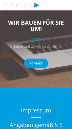 Vorschau der mobilen Webseite www.agentur-zack.de, Zack! Medien GmbH
