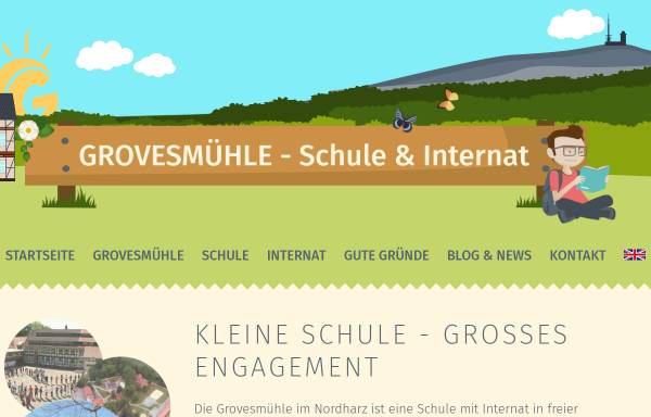 Vorschau von www.grovesmuehle.de, Landschulheim Grovesmühle