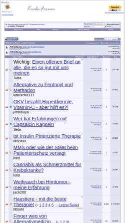 Vorschau der mobilen Webseite www.krebs-kompass.org, Andere Therapien - Krebs-Kompass Forum