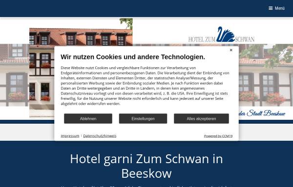 Vorschau von www.hotelzumschwan.de, Hotel zum Schwan