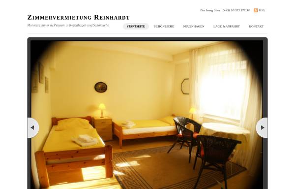 Vorschau von www.appartement-monteurzimmer.de, Appartement + Monteurzimmer Reinhardt