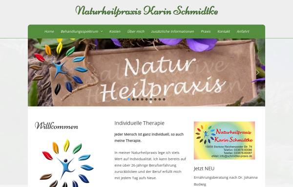 Vorschau von www.blutuntersuchungen.de, Karin Schmidtke, Naturheilpraxis und Labor