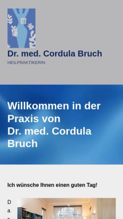 Vorschau der mobilen Webseite www.praxis-dr-bruch.de, Biodanza Hannover - Dr. med. Cordula Bruch