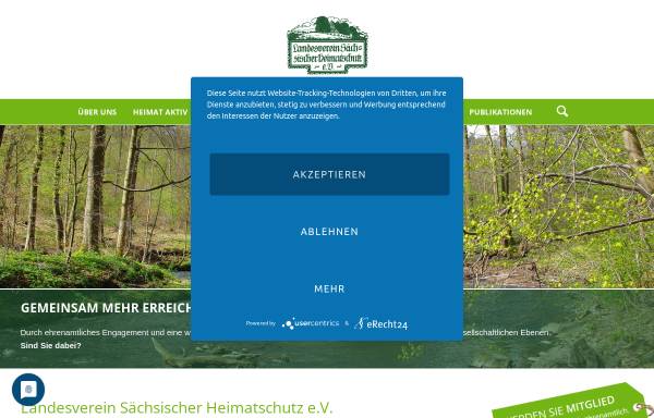 Vorschau von www.saechsischer-heimatschutz.de, Landesverein Sächsischer Heimatschutz e.V.