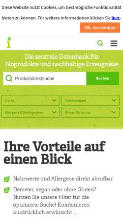 Vorschau der mobilen Webseite www.ecoinform.de, Ecoinform e.K.