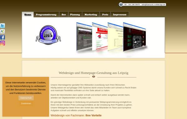 Vorschau von fantastic-webdesign.de, Fantastic Webdesign, Sven Jähne