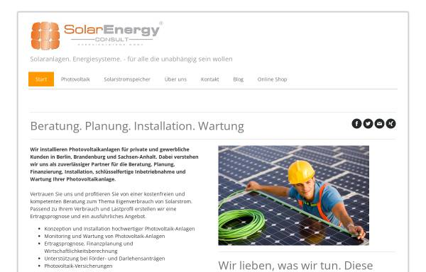 Solar Energy Consult, Thorsten Wiesel