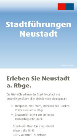 Vorschau der mobilen Webseite www.stadtfuehrungen-neustadt.de, Arbeitskreis Gästeführerinnen Neustadt a.Rbge.