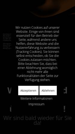 Vorschau der mobilen Webseite www.kaminfeuer-ansbach.de, Kaminfeuer Ansbach GbR