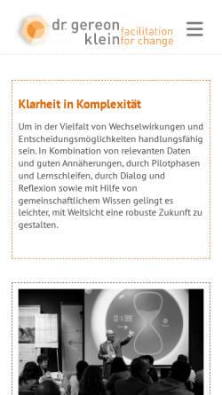 Vorschau der mobilen Webseite www.blauhaus.de, Dr. Gereon Klein