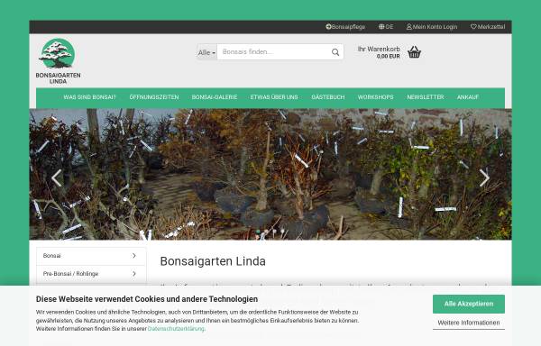 Vorschau von www.bonsais.de, Bonsai - Gestaltung Uwe Krötenheerdt