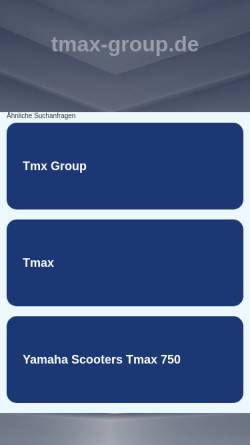 Vorschau der mobilen Webseite www.tmax-group.de, TMax-Group