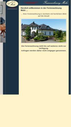 Vorschau der mobilen Webseite www.ferienwohnung-mohr.de, Ferienwohnung Mohr