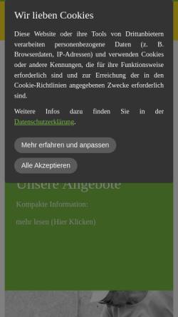 Vorschau der mobilen Webseite www.pflegedienst-fuerstenwalde.de, Pflegedienst Anni Falk
