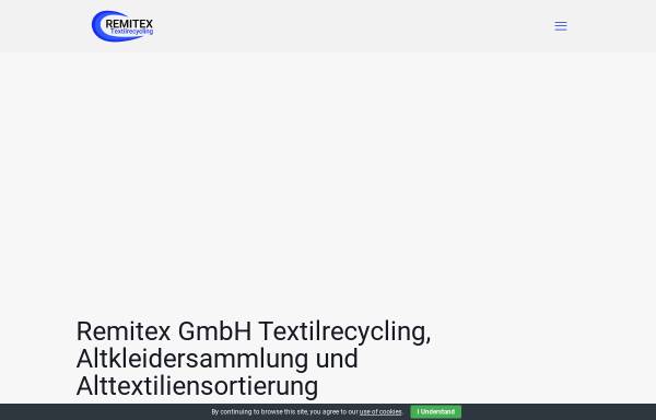 Vorschau von remitex.de, Textilrecycling Remitex GmbH