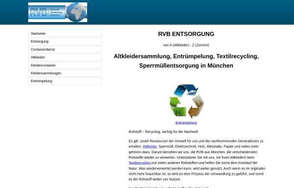 Vorschau von www.rv-baumann.de, RVB Rohstoff Verwertung Baumann