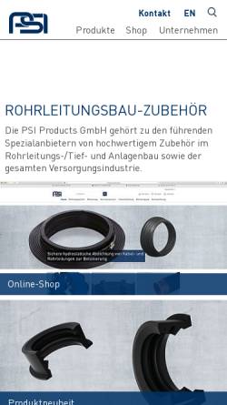 Vorschau der mobilen Webseite psi-products.de, PSI Products GmbH