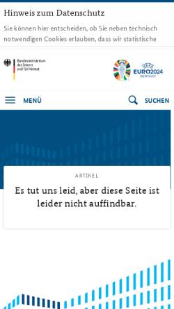 Vorschau der mobilen Webseite www.cio.bund.de, V-Modell XT der KBSt